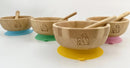 MCK Bamboo Bowl Set with Spoon - Yellow