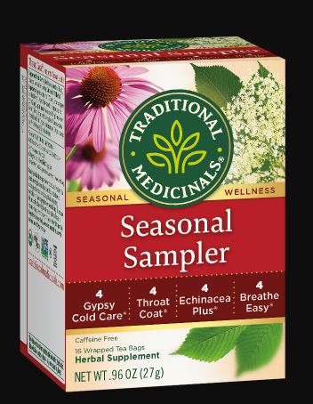 [Bundle Of 4] Traditional Medicinals Cold Season Sampler, 16 bags Exp: