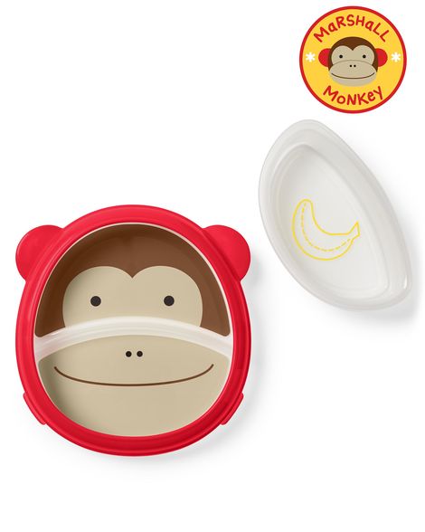 Skip Hop Zoo Smart Serve Plate & Bowl - Monkey