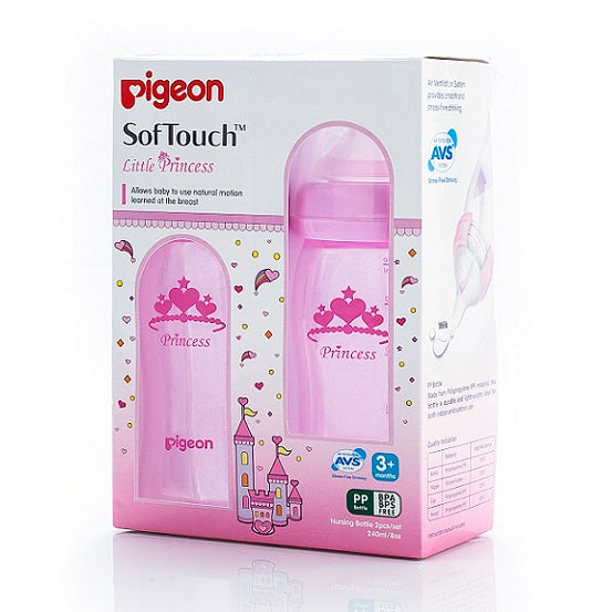 Pigeon Softouch PP Princess Nursing Bottle (Twin Pack) 240ML