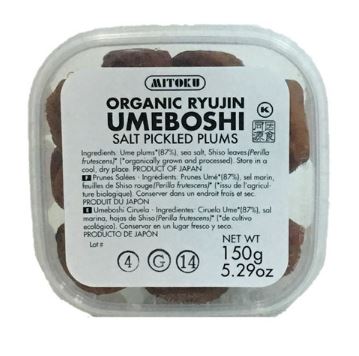 [2-Pk] Mitoku Organic Ryujin Umeboshi Salt Pickled Plums 150g - Exp: 02/25