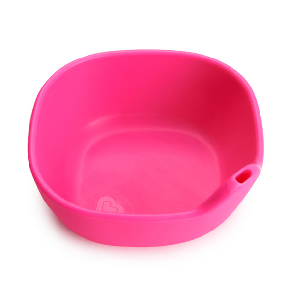 Munchkin Last Drop™ Silicone Straw Bowl (Pink)