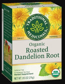 [Bundle Of 4] Traditional Medicinals Organic Roasted Dandelion Root Tea, 16 bags Exp: