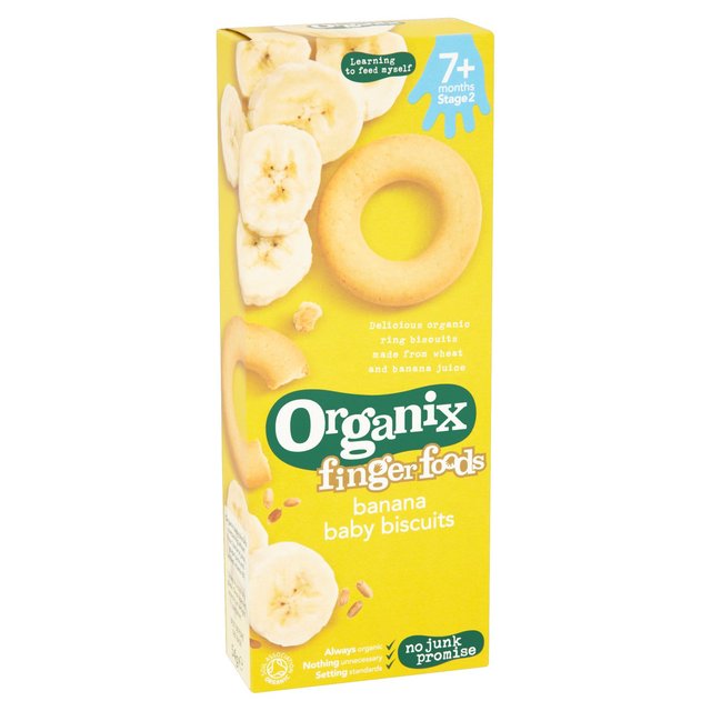 Organix Finger Foods Organic Baby Biscuits - Banana, 54 g. Exp: 06/21