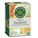 [Bundle Of 4] Traditional Medicinals Organic Turmeric with Meadowsweet and Ginger, 16 bags Exp: 06/28