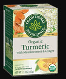 [Bundle Of 4] Traditional Medicinals Organic Turmeric with Meadowsweet and Ginger, 16 bags Exp: 06/28