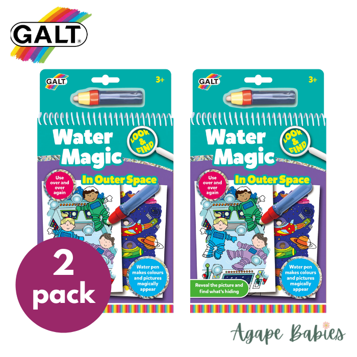 [2 Pack] Galt Water Magic - Look and Find (In Outer Space)