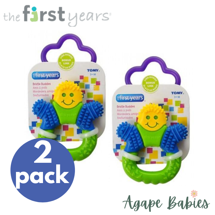 [2 Pack] THE FIRST YEARS Bristle Buddy Teether