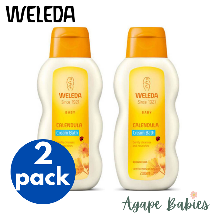 [2 Pack] Weleda Calendula Cream Bath, 200ml Exp: