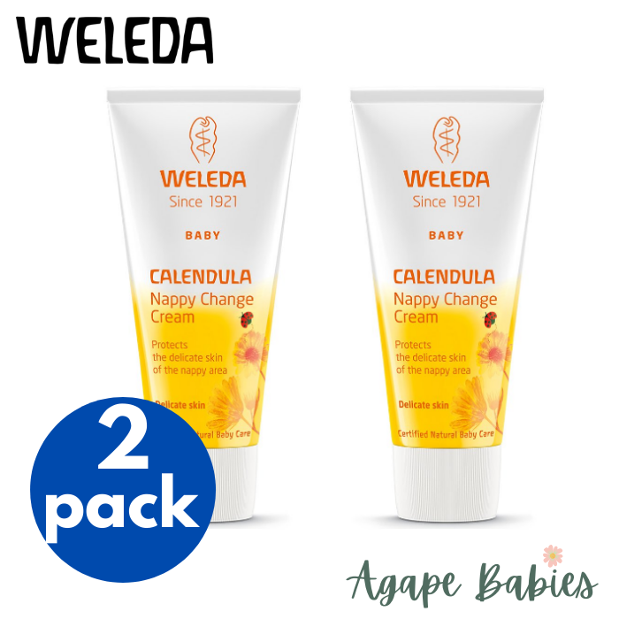 [2 Pack] Weleda Calendula Nappy Change Cream, 75ml Exp: