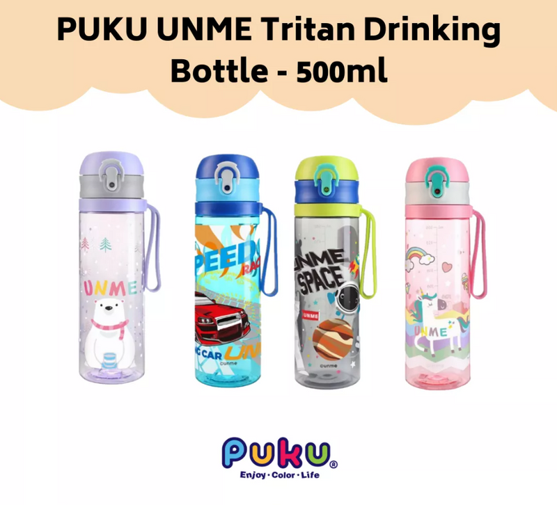 Puku UNME Tritan Drinking Bottle 500ml - Blue