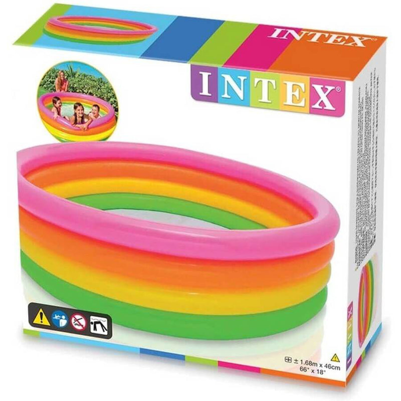 Intex 4-Ring Sunset Glow Pool (165cm x 45cm)