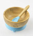 MCK Bamboo Bowl Set with Spoon - Blue