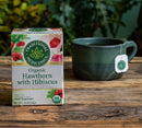 [Bundle Of 4] Traditional Medicinals Organic Heart Tea with Hawthorn & Hibiscus, 16 bags Exp: 04/28