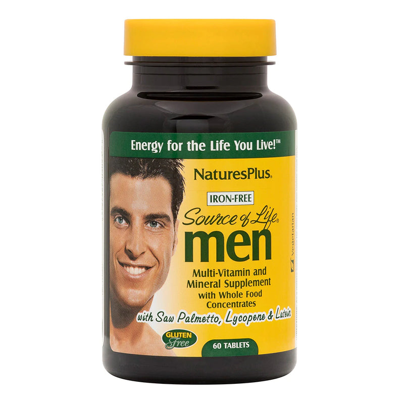 Nature's Plus Source of Life Men Multi-Vitamin & Mineral, 60 tabs.