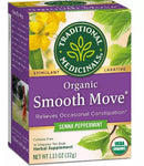 [Bundle Of 4] Traditional Medicinals Organic Smooth Move Peppermint Tea, 16 bags Exp: 04/28