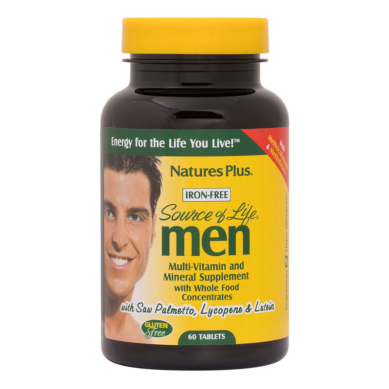 Nature's Plus Source of Life Men Multi-Vitamin & Mineral, 60 tabs.