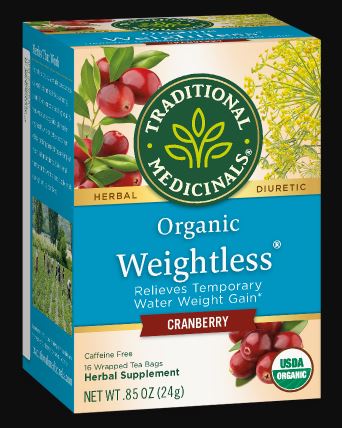 [Bundle Of 4] Traditional Medicinals Weightless Cranberry, 16 bags Exp: 03/25