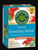 [Bundle Of 4] Traditional Medicinals EveryDay Detox Tea, 16 bags Exp: 07/27