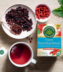 [Bundle Of 4] Traditional Medicinals EveryDay Detox Tea, 16 bags Exp: 07/27