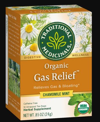 [Bundle Of 4] Traditional Medicinals Organic Gas Relief, 16 bags Exp: 05/25