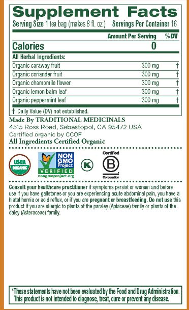 [Bundle Of 4] Traditional Medicinals Organic Gas Relief, 16 bags Exp: 05/25