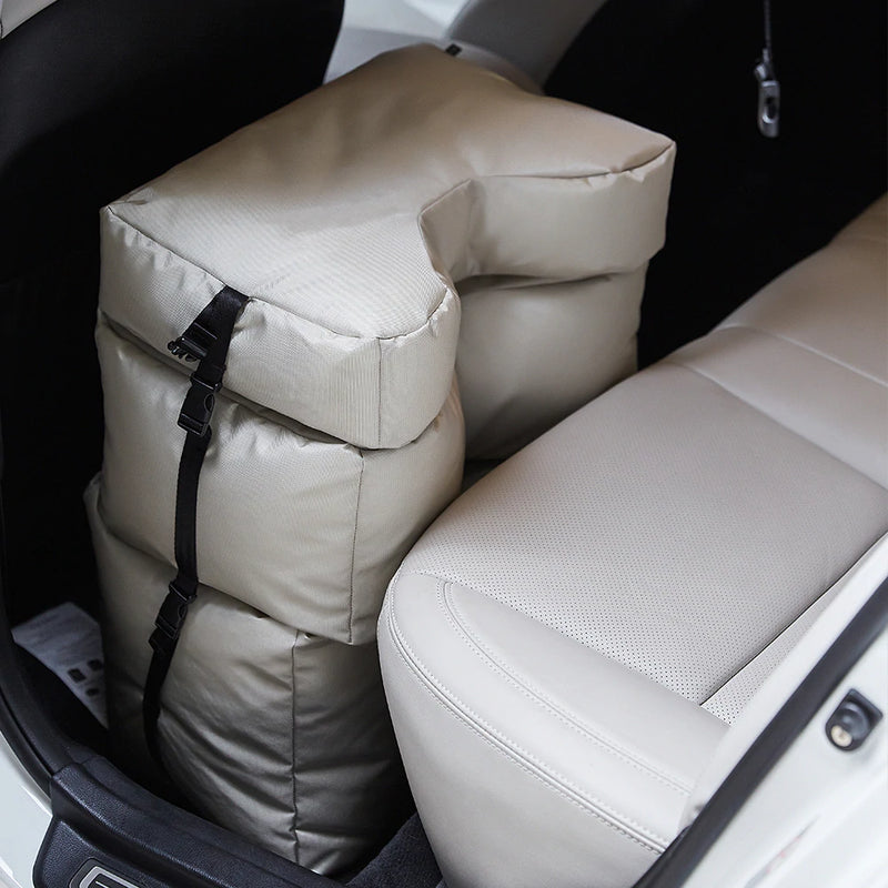 Poled FootLuv Triple Car Seat Footrest - British White (3 Year Local Warranty)