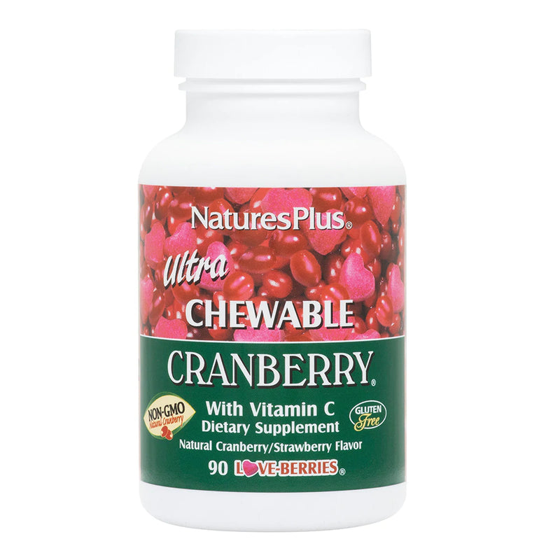 Nature's Plus Ultra Cranberry Chewable, 90 tabs.