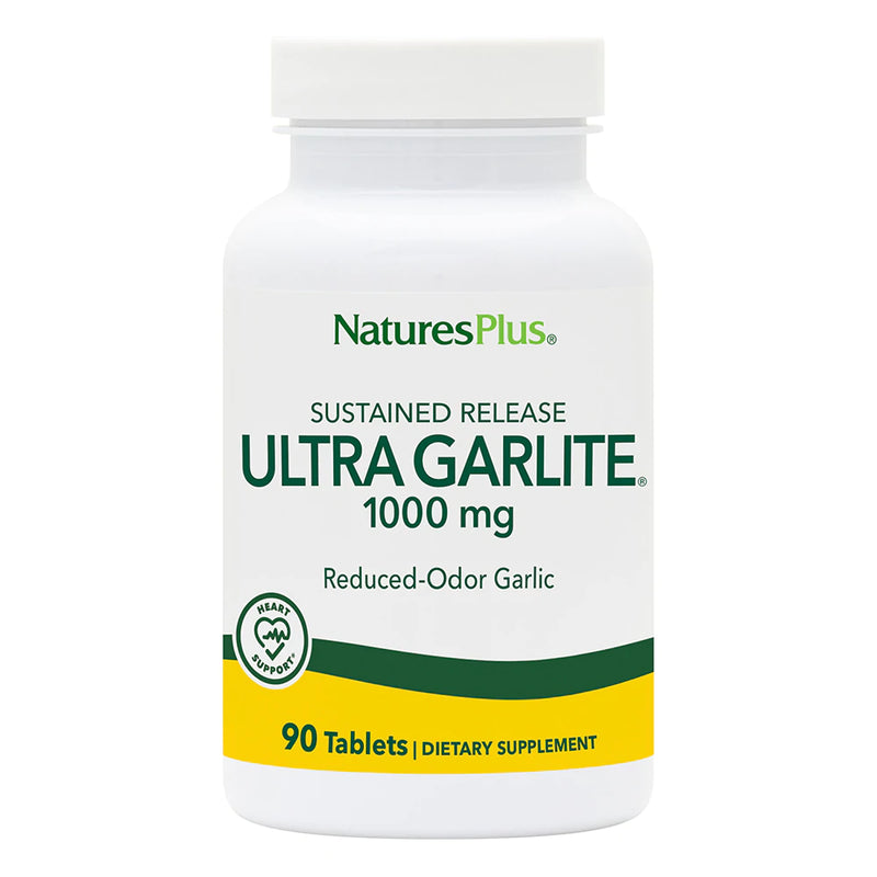 Nature's Plus Ultra Garlite S/R 1000 mg Odorless Garlic, 90 tabs.