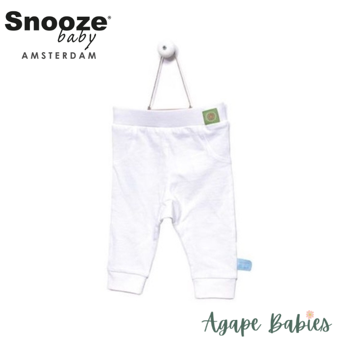 Snoozebaby Long Pants in White - 4 Sizes