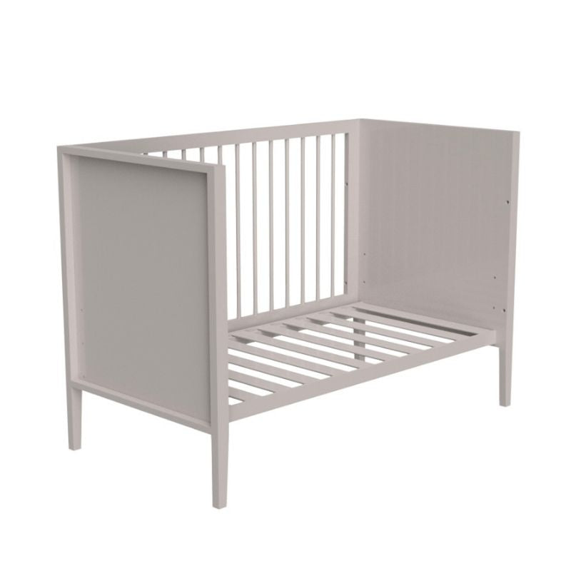 Little kBaby Baby Cot - Soft Tone Grey (with Free Mattress)