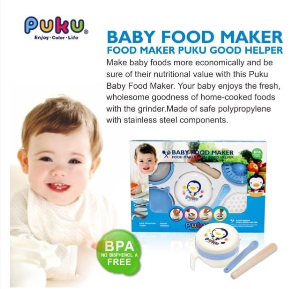 [2-Pack] Puku Baby Food Grinder Set