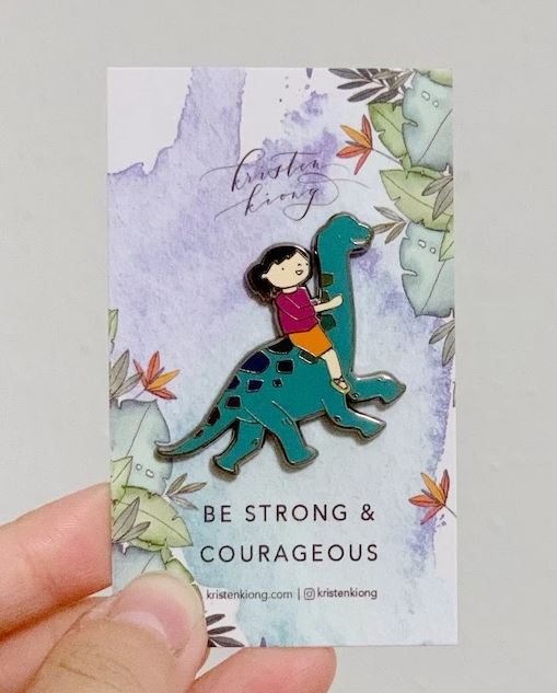 Kristen Kiong Be Strong And Courageous | Brooch