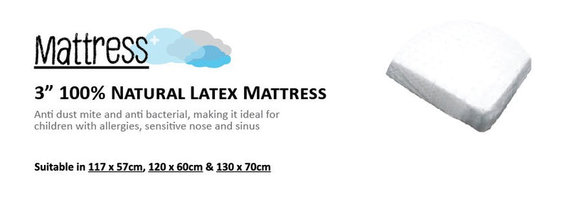 Micuna Sweet Bear + 3" 100% Natural Latex Mattress