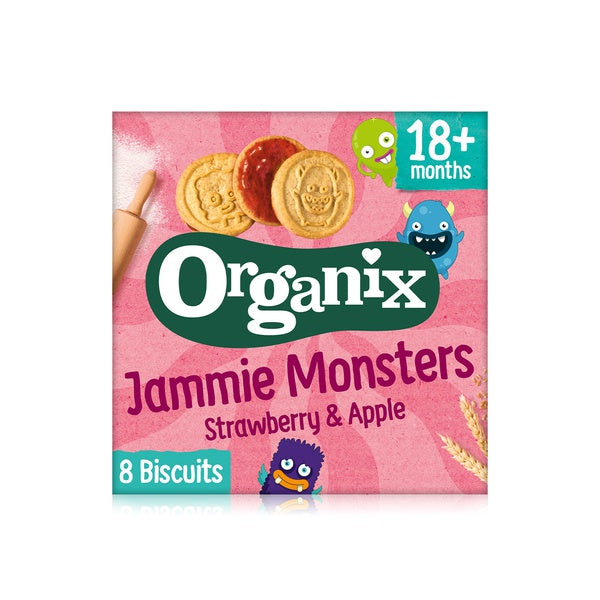 Organix Jammie Monsters- Strawberry & Apple, 64 g Exp: 08/24