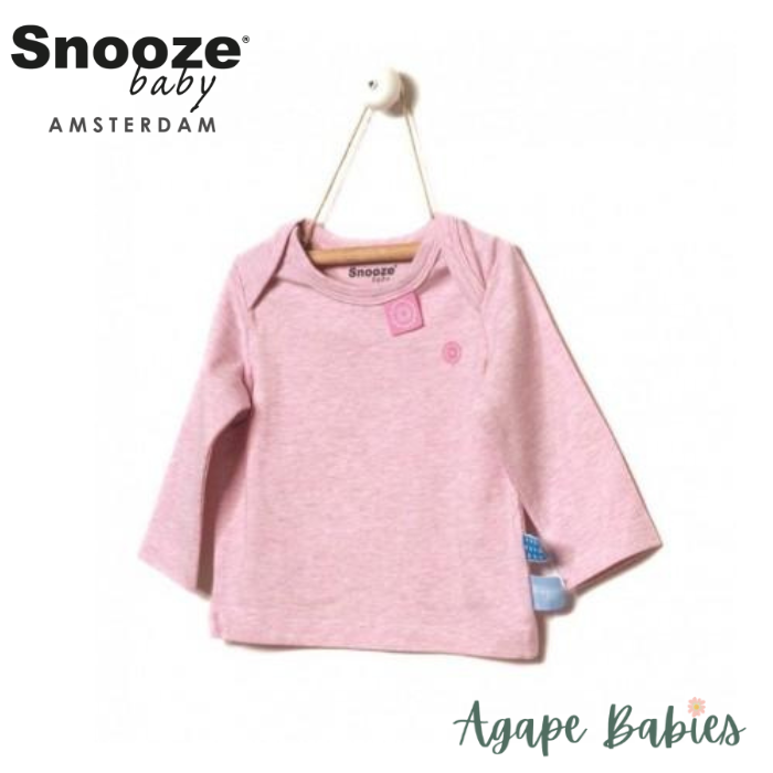 Snoozebaby Long sleeve Shirt in Pink melange - 4 Sizes