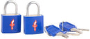 Safe Skies Padlock Double Set - Neon Blue