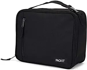 PackIt Freezable Classic Lunch Box Bag -Black (New)