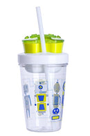 Contigo Bueno Snack Tumbler With Straw 350ml - Robot Green