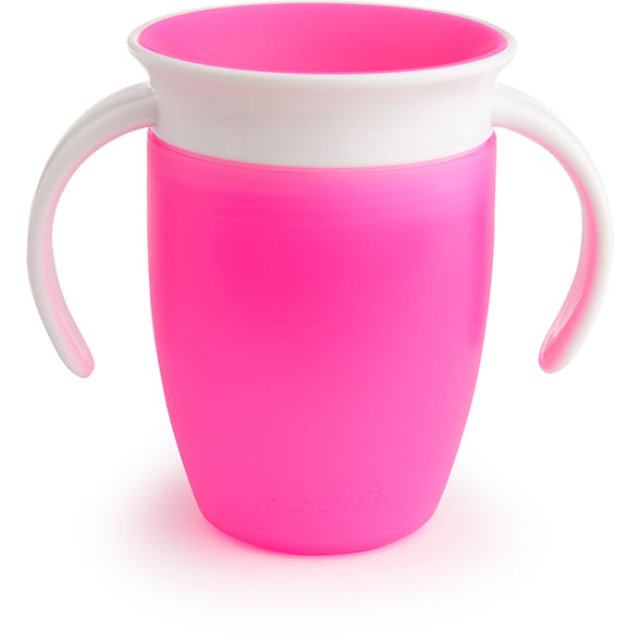 Munchkin Miracle® 360° Trainer Cup - 7oz with Lid (Pink)