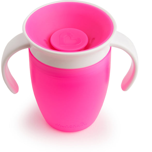 Munchkin Miracle® 360° Trainer Cup - 7oz with Lid (Pink)