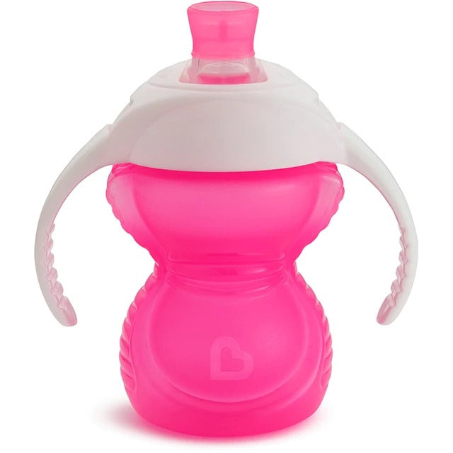 [2-Pack] Munchkin Click Lock™ Bite Proof Trainer Cup 7oz - Pink