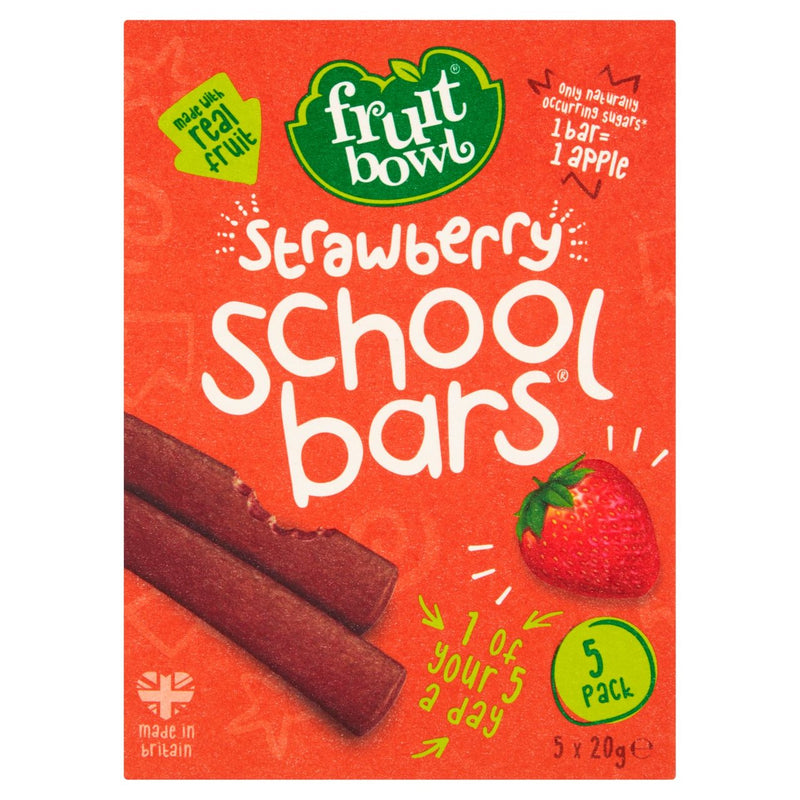 Fruit Bowl School Bars - Strawberry (5 x 20g) Exp: