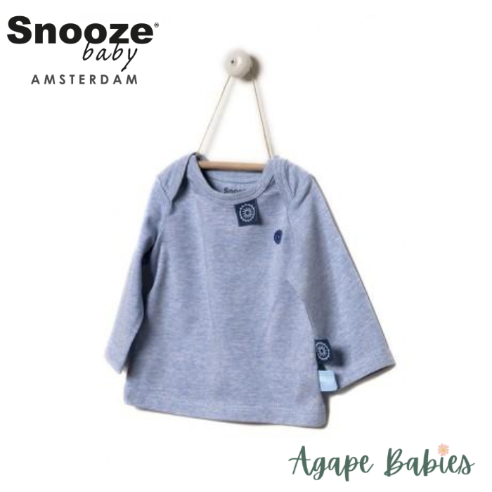 Snoozebaby Longsleeve shirt in Blue melange - 4 Sizes