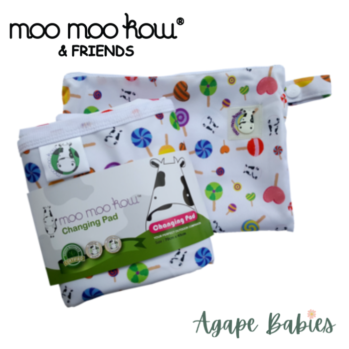 Moo Moo Kow Changing Pad Travel Size - Lollipop