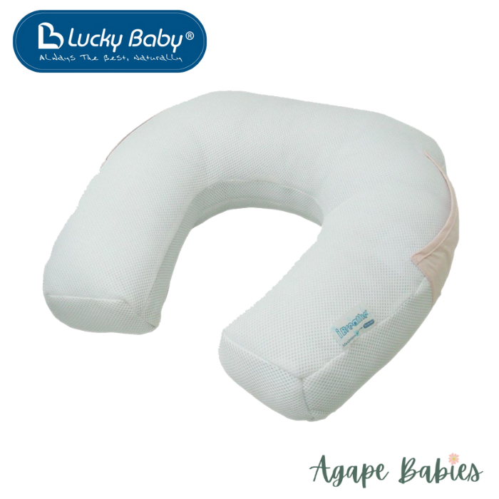 Lucky Baby I-Breath Breast Feeding Pillow White