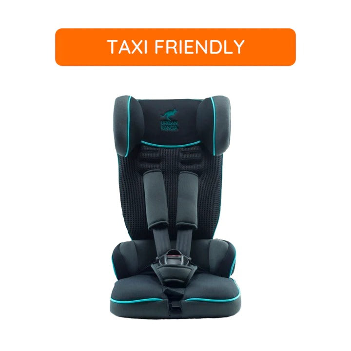 Urban Kanga Portable Car Seat - Castor Grey/Teal (2 Years Local Warranty)