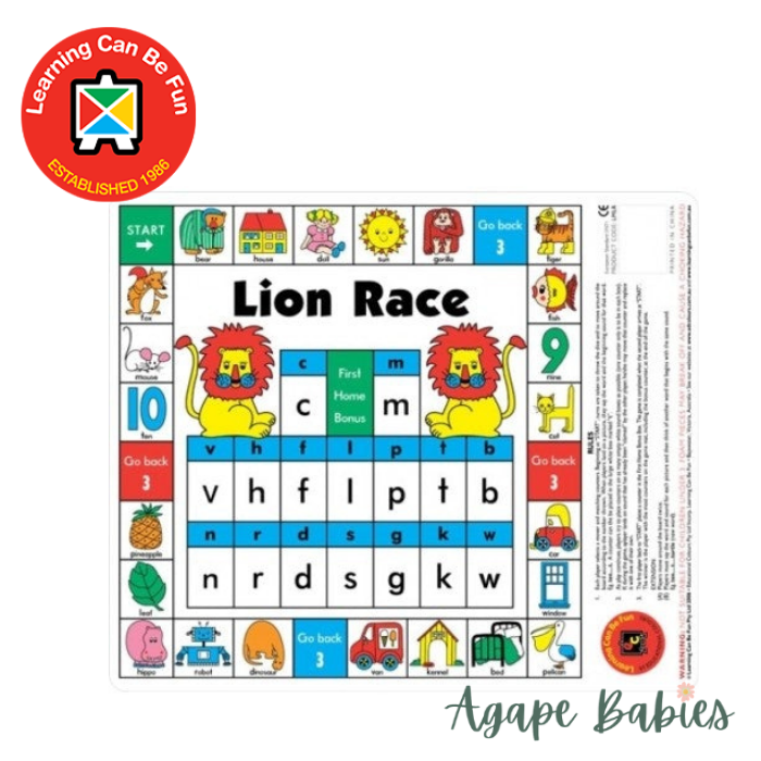 Learning Can Be Fun Desk Game - Lion Race
