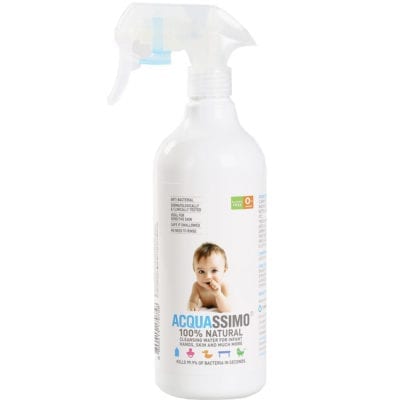 [2-Pack 500ml] Acquassimo 100% Natural Alcohol-Free Sanitiser For Baby And Kids