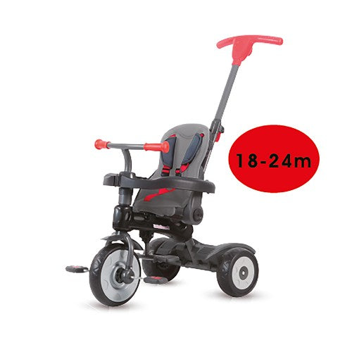 Lucky Baby Little General™ Deluxe Tricycle 4 in1 - Grey -10 mn+